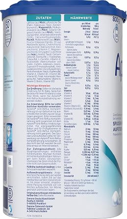 Aptamil Anti-Reflux Complete Food from Birth for Diet Management for Spitting & Belching Baby Food Milk Powder 1 x 800 g