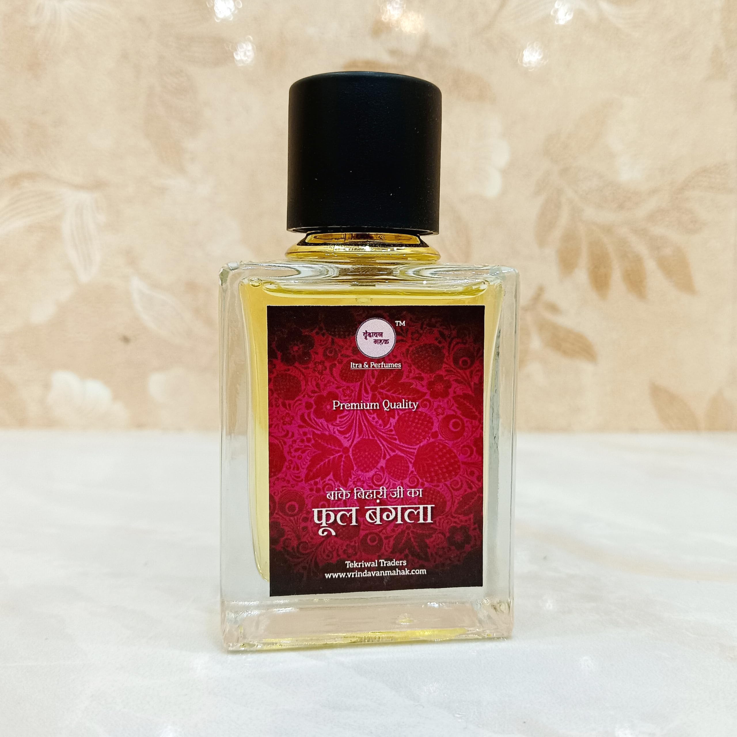 Vrindavan Mahak's Phool Bangla Perfume | 50ml | Sweet Spiritual Fragrance Inspired by Bankey Bihari Ji Mandir | Natural Rose, Bela, Sandal, Musk & Oudh-image-10
