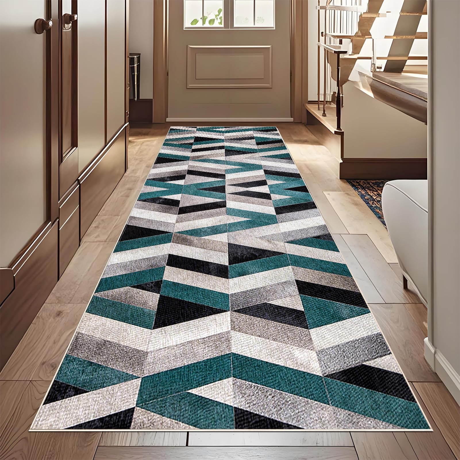Extra Lungo Corridoio Hall Runner 80 x 300 cm Tappeto Cucina Antiscivolo Tappeti passatoia corridoio Lavabile Tappeti Runner Passatoia Lungo per Ingresso Lavanderia Camera da Letto