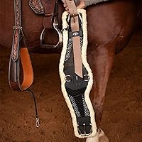 Vista 4 de Professional's Choice Cincha contorneada para caballos Circunferencia duradera, transpirable y ajustable con forro de neopreno VenTECH