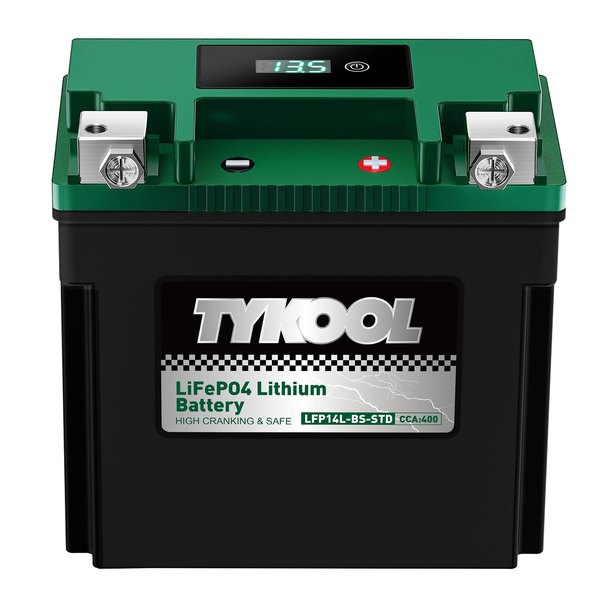 TYKOOL LFP14L-BS-STD Lithium Battery 400 CCA 8Ah