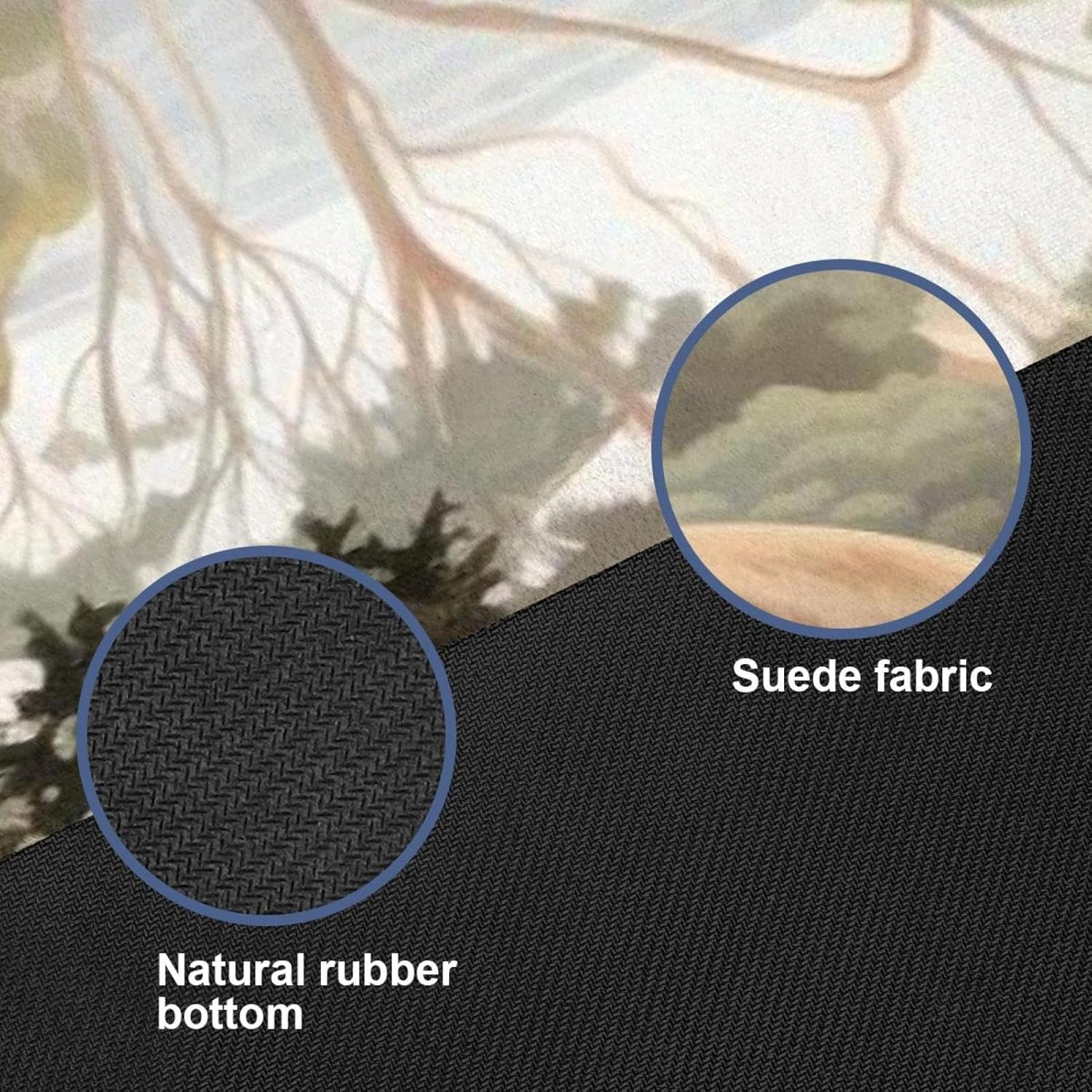 Yoga Towel, Kangaroo Pattern Non Slip Sweat Absorbent Hot Yoga Mat Towel for Hot Yoga, Pilates and Fitness - 72.8" x 26.8"