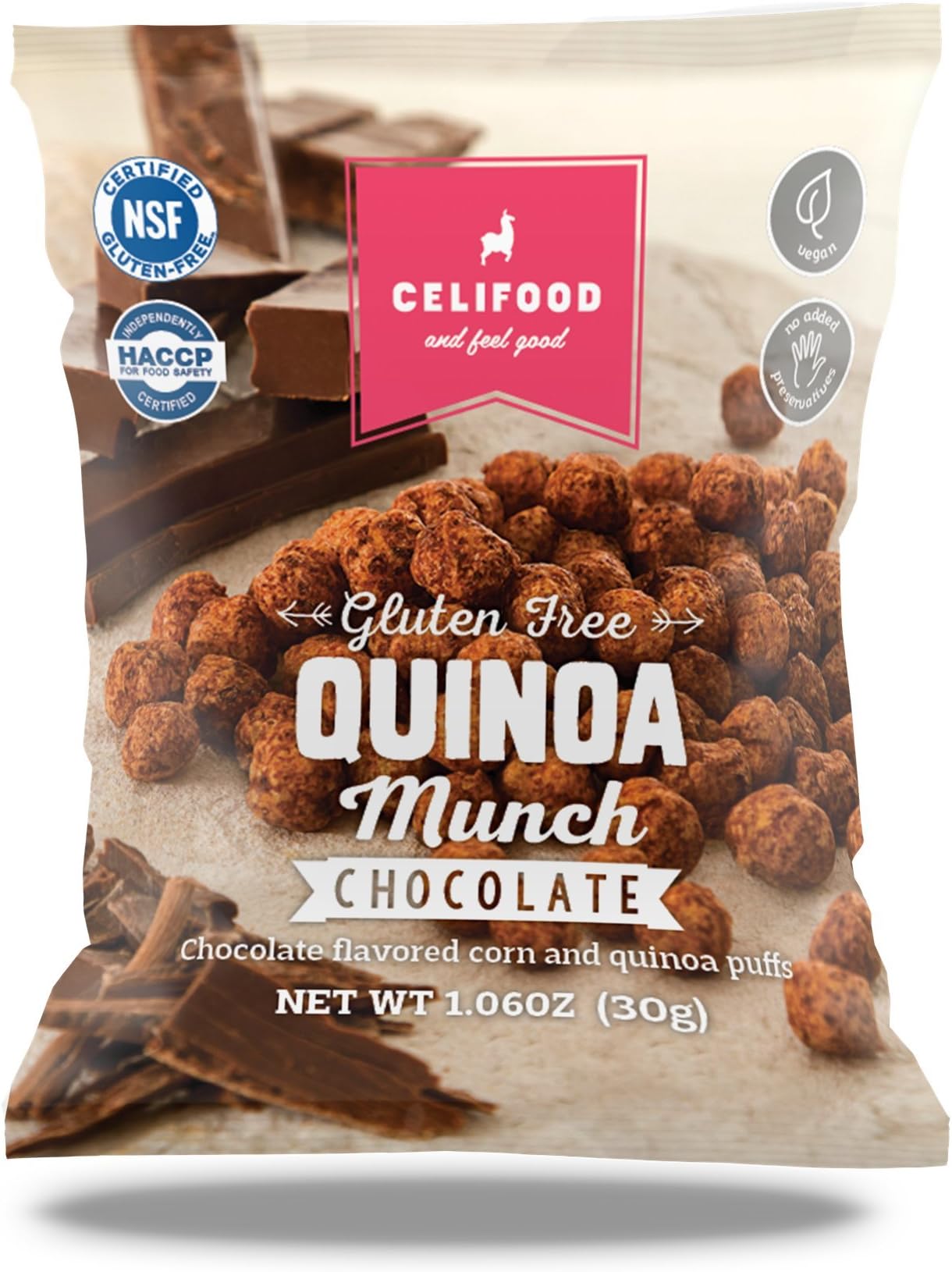 Quinoa Munch, Chocolate, 1.06oz, Gluten-Free (6-Pack)