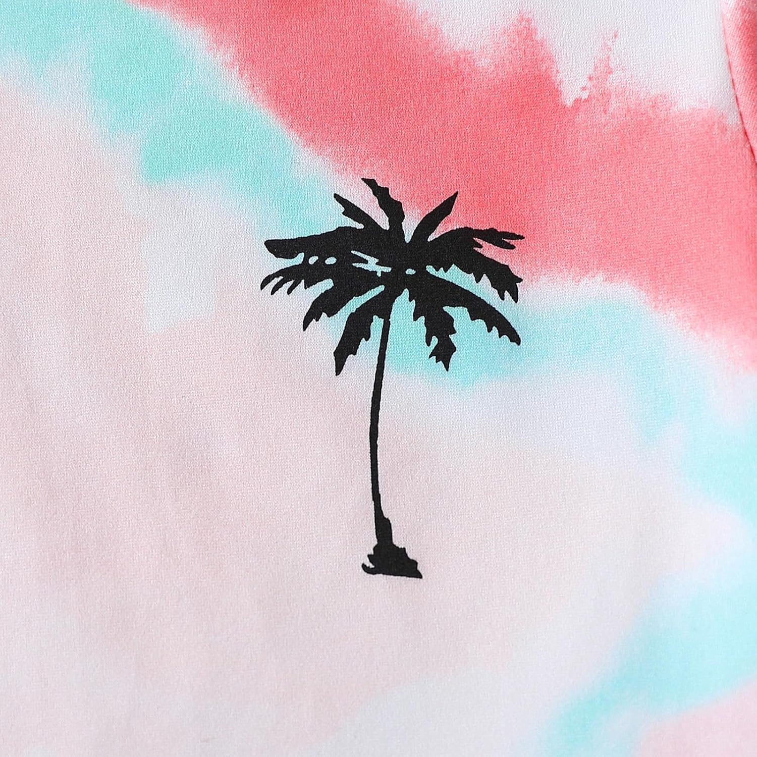 Kid Toddler Baby Boys Clothes Tie-dye Palm Leaf Top 2Pcs Summer Shorts Set - Image 6