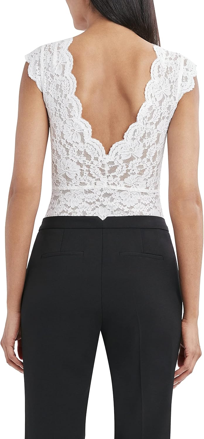 BCBGMAXAZRIA womens Lace Bodysuit at  Women’s Clothing store