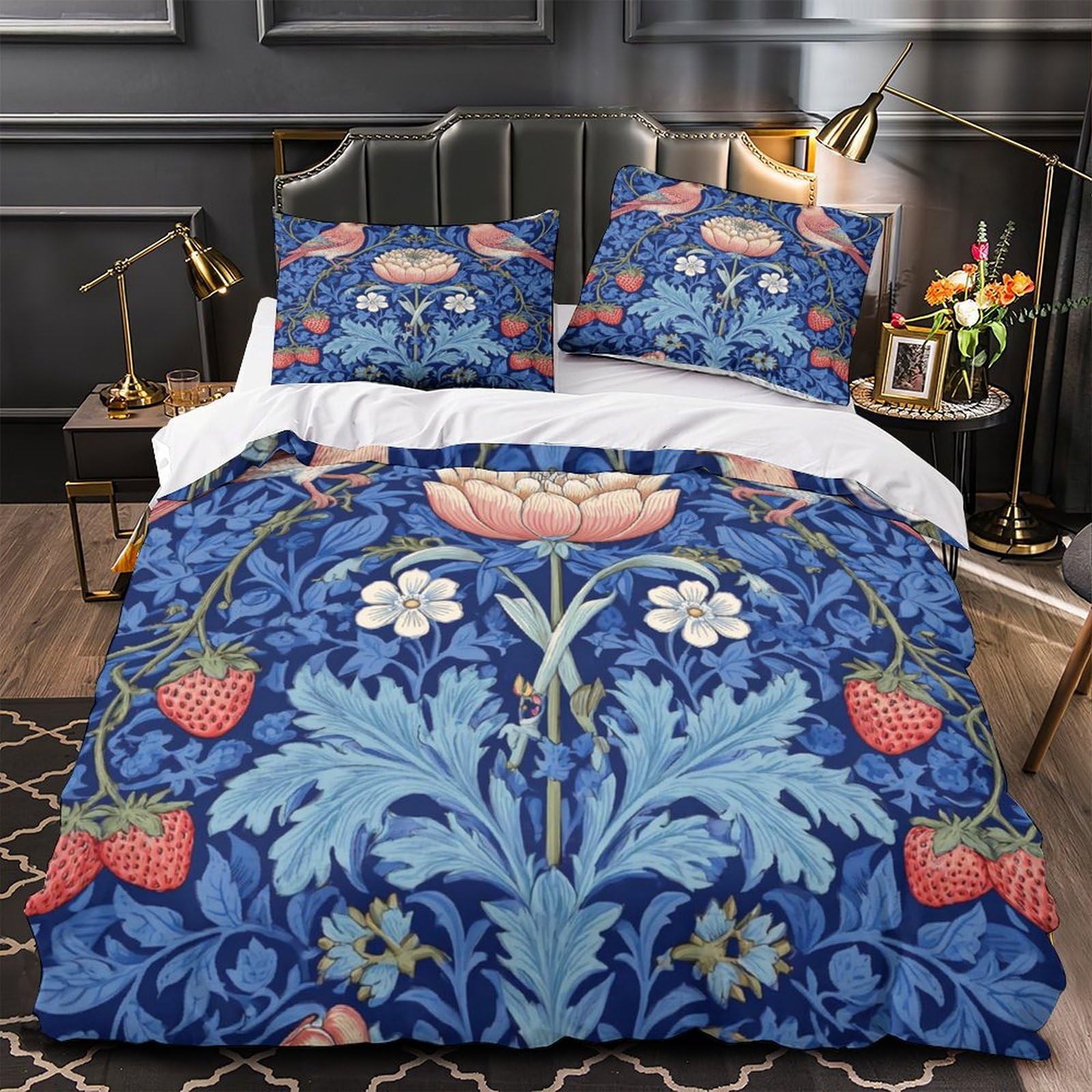 Housse de couette oiseau microfibre résistante hypoallergénique pour un sommeil sain