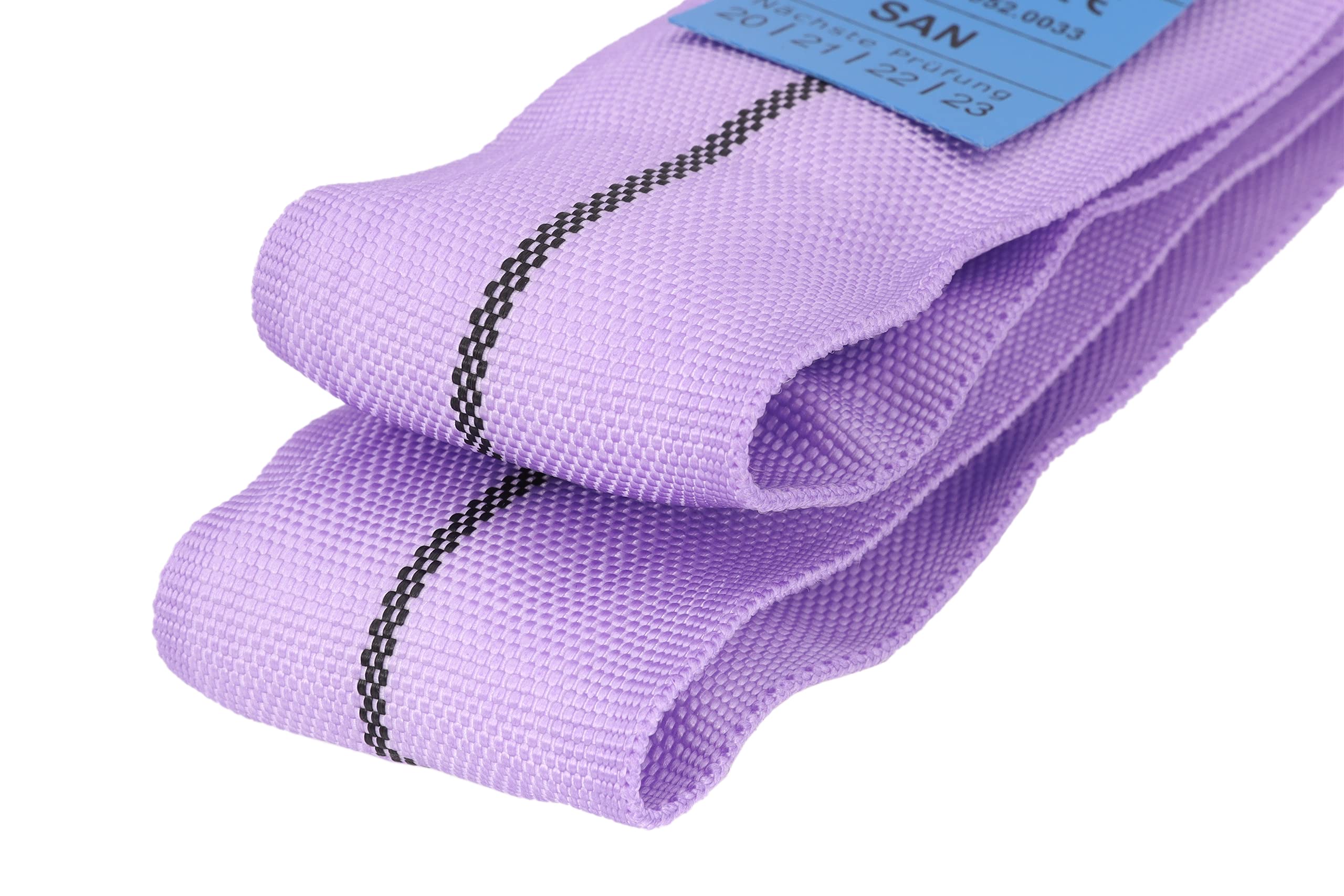 Sandax Lot de 4 boucles rondes professionnelles en polyester, élingue à glissement de 1 tonne (1 t), charge nominale (1 000 kg), 1 m de circonférence, longueur utile 0,5 m, une couche selon la norme