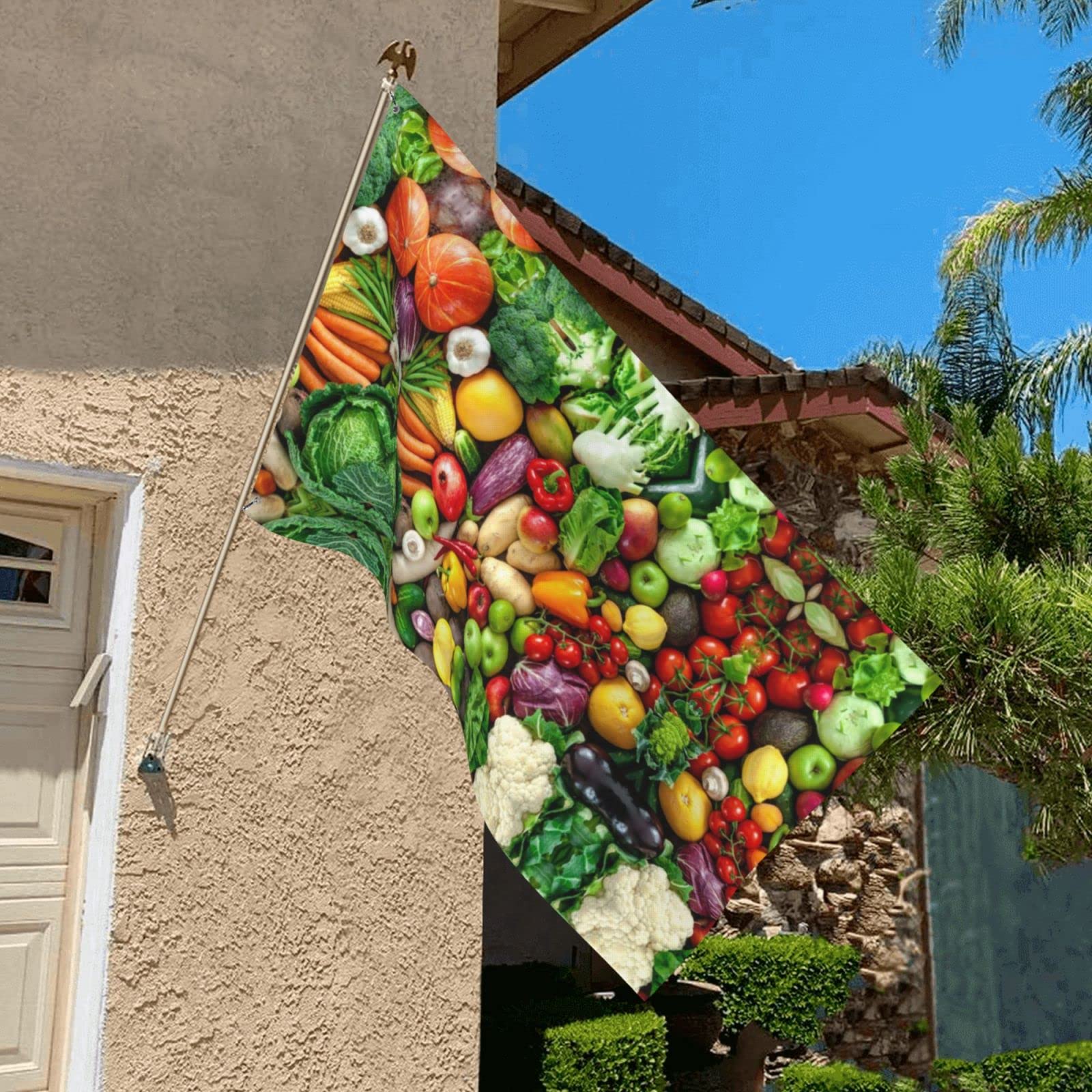 Fresh Hot Pizza Flag 3x5ft - Polyester Business Message Flag For Shops & Stores