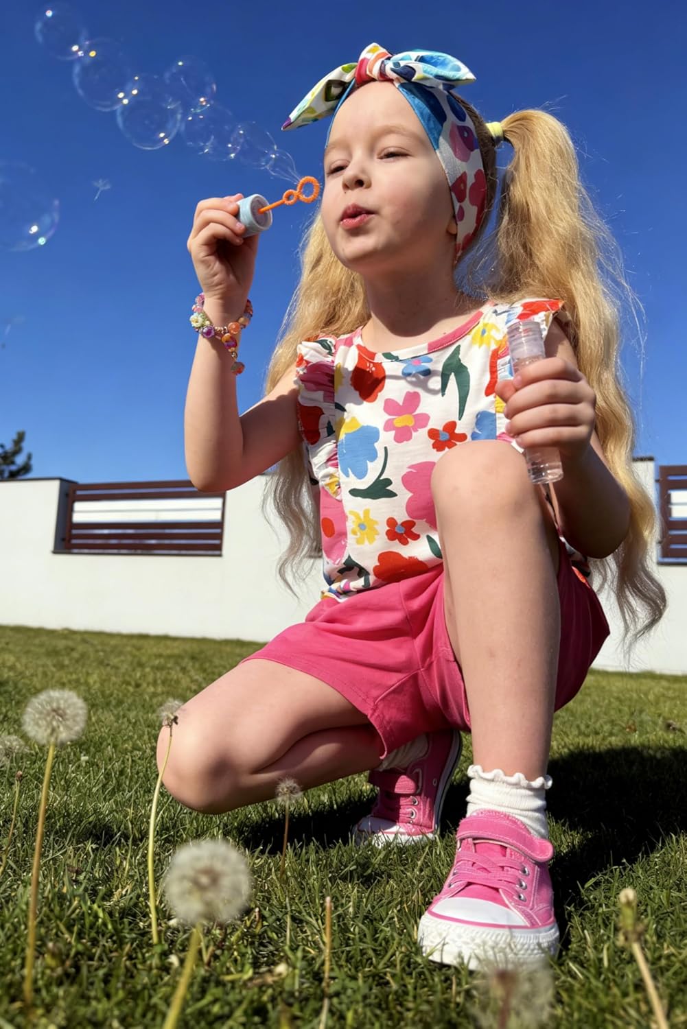 Arshiner Girls Clothes Summer Outfits Ruffle Sleeve Tops and Paperbag Waist Shorts with Pockets Kids Clothing Set - Image 7