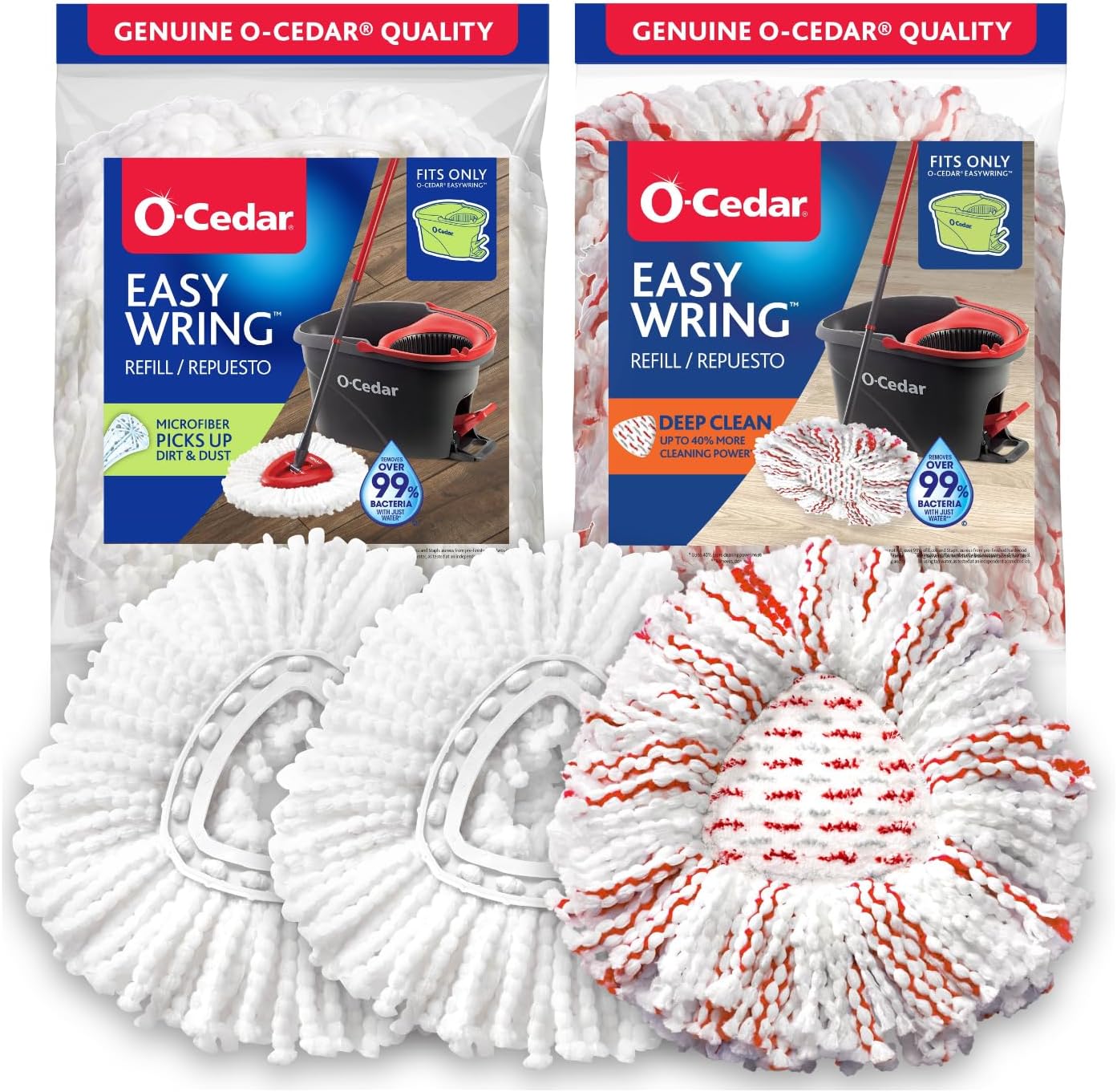 O-Cedar EasyWring Deep Clean Refill 6 - Pack