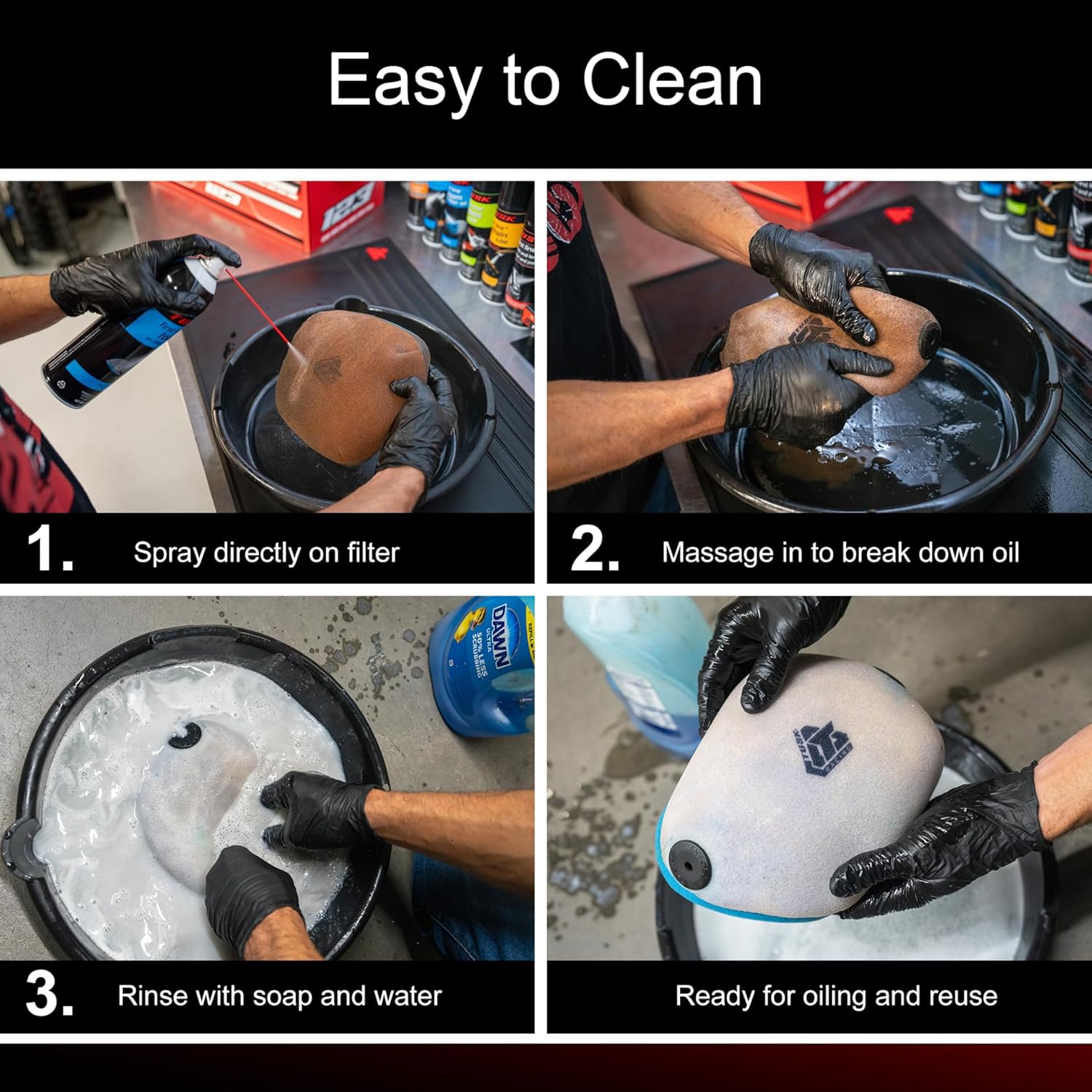 Tusk First Line Air Filter Maintenance Kit Aerosol Combo Pack