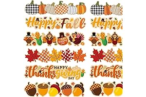 Haooryx Thanksgiving Border Decoration Set for Fall