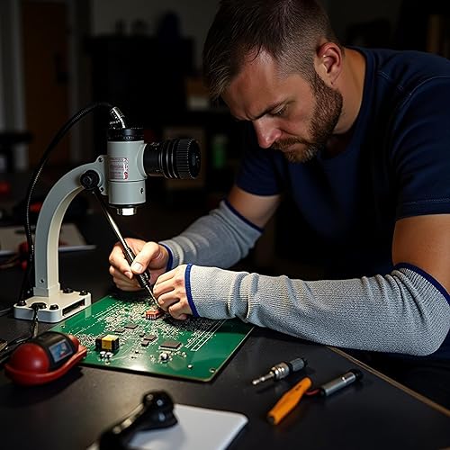 Miniatura 10 de Cut Resistant Sleeves, Level 5 Protection, Slash Resistant Arm Sleeves, 14" Long, Sold By Pair (2Piece)