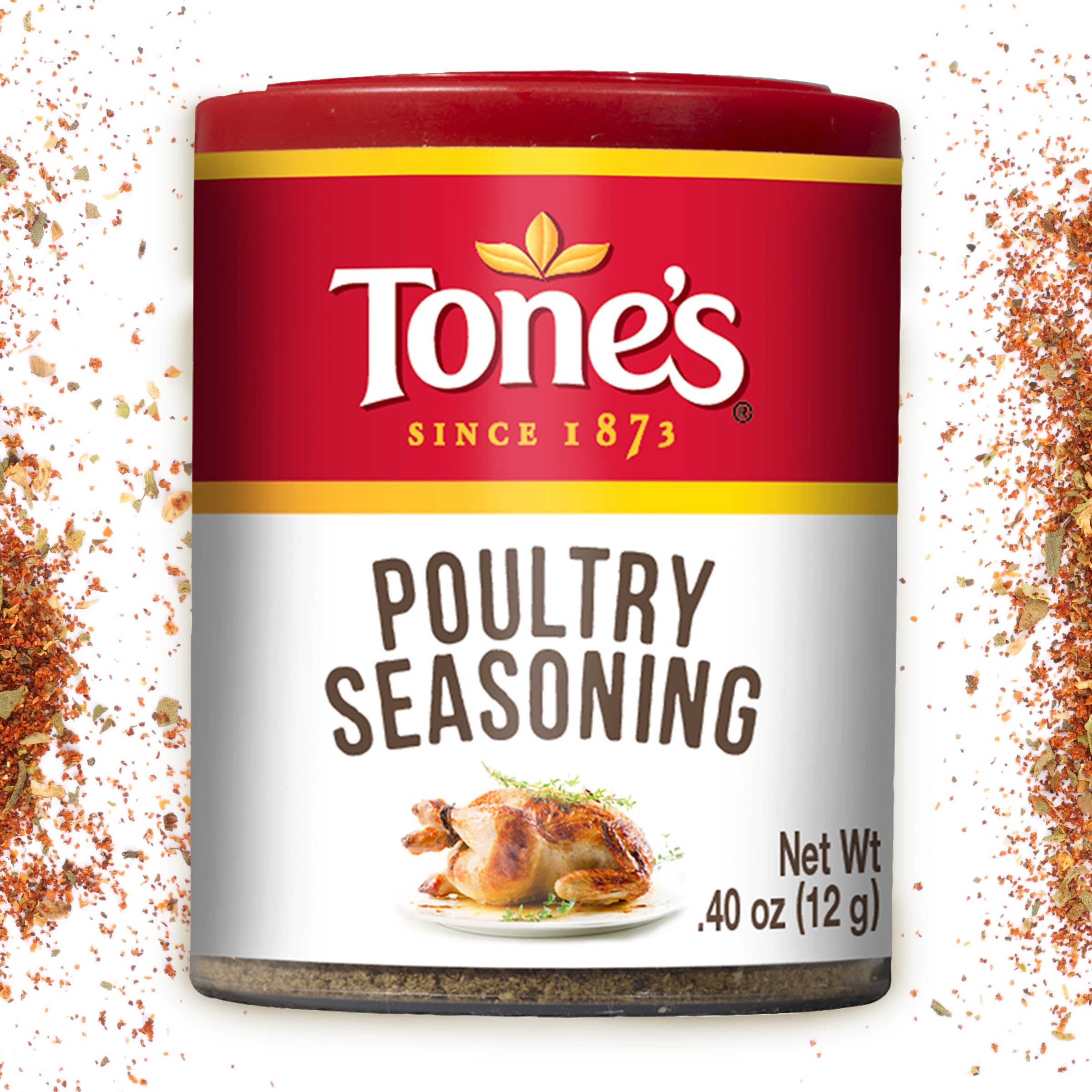 Amazon.com : Tone's Poultry Seasoning, 0.40 Ounce : Meat Seasonings ...