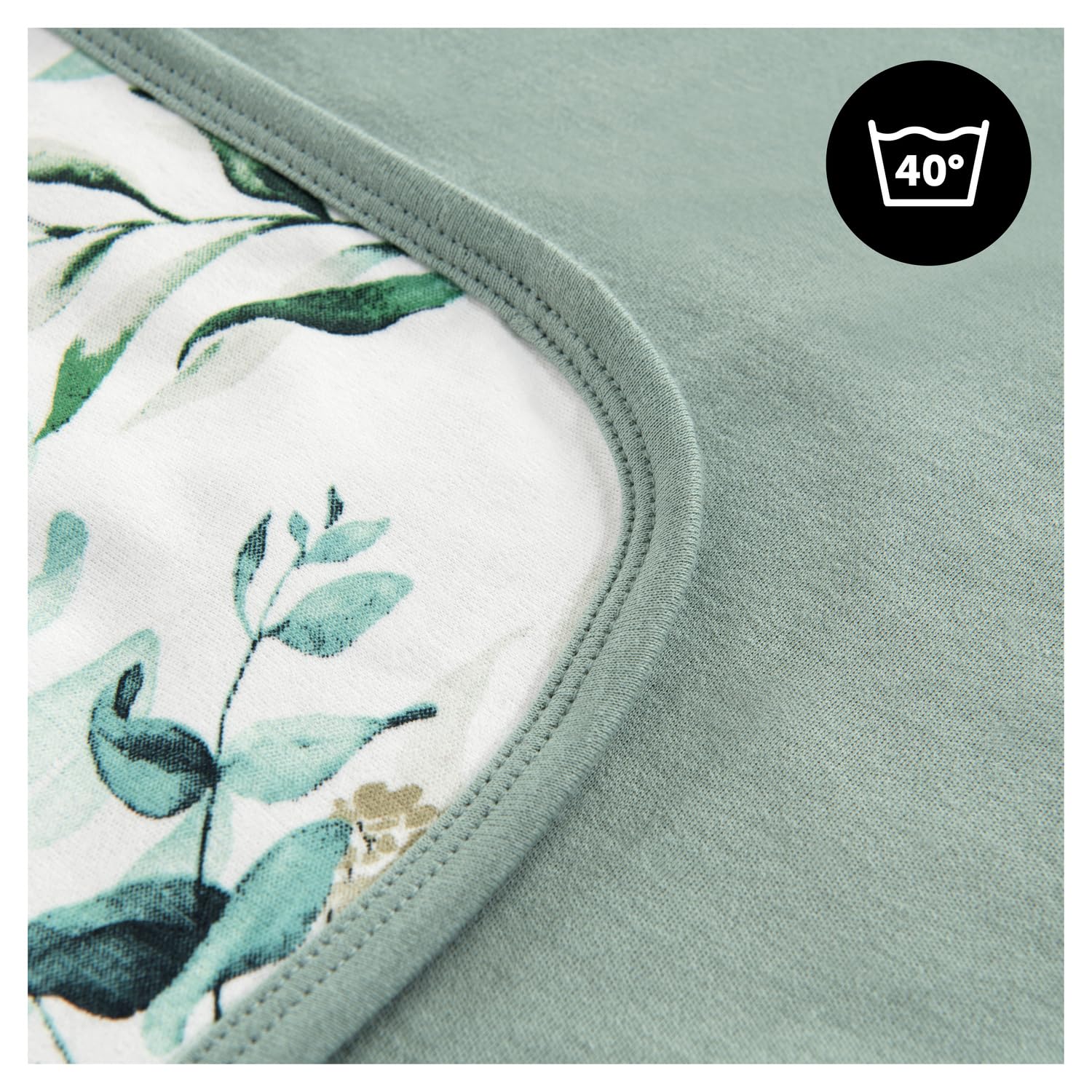 hauck Couverture Enveloppante Bébé - Nid d'Ange Bebe Cosy pour Siege Auto, Poussette, Nacelle avec Harnais 5 Points, Lavable - Vert Menthe (Snuggle N Dream)