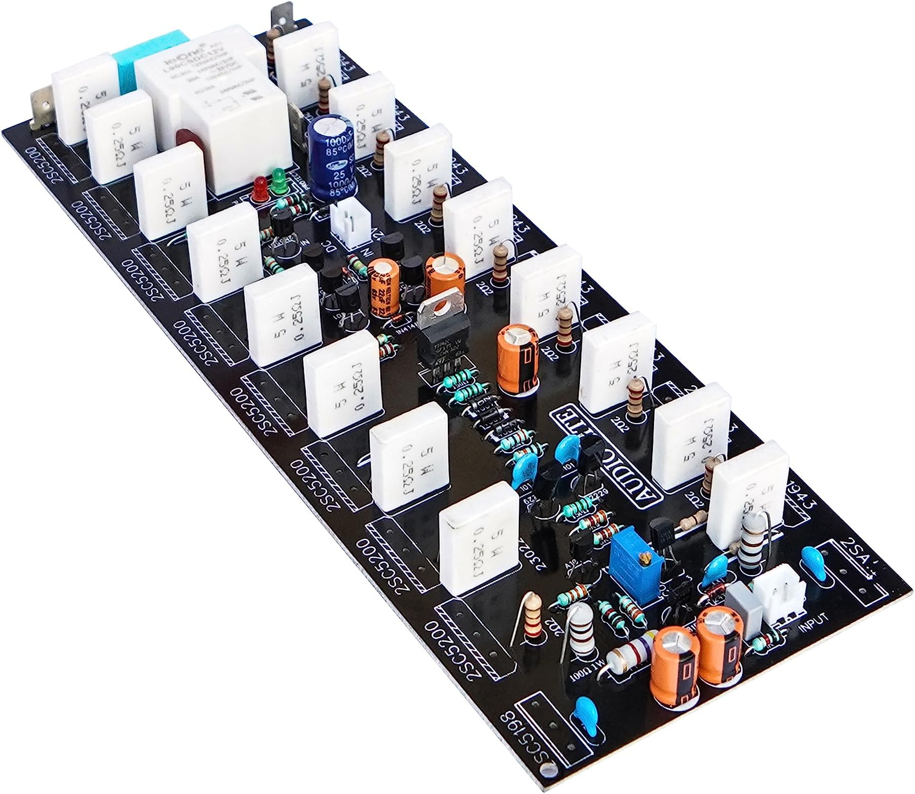 AUDIO LITE 800W RMS Mono Amplifier Board Using 2SC5200 + 2SA1943 With Speaker Protection (Driver Section)