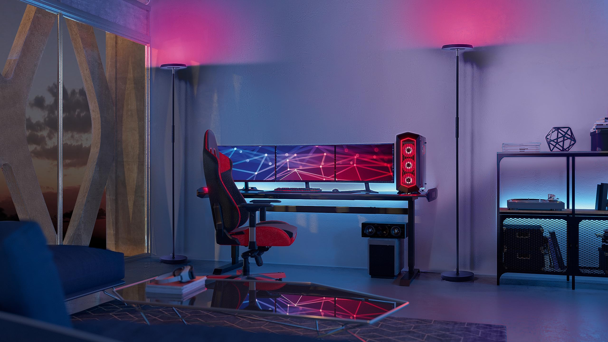 Osram SMART Floor Corner lm 11.5W/RGB 1400mm silver WiFi | Günstig