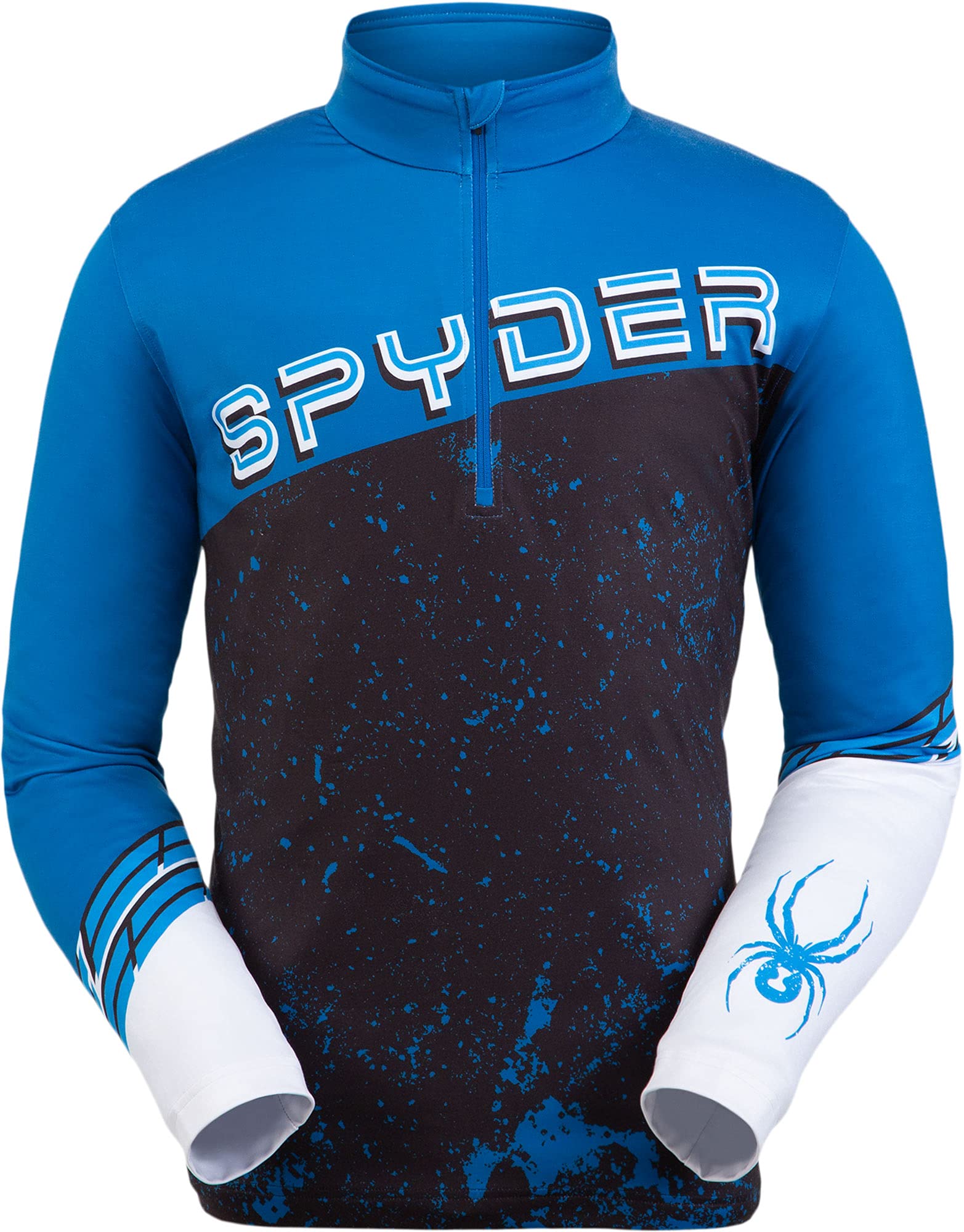 Spyder Men’s Mandate Zip T-Neck – Pullover Long Sleeve Active Shirt