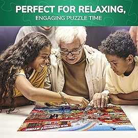 QUOKKA 1000 Pieces Puzzle for Adults and Up - Jigsaw Puzzles for Men and Women - Bazaar Activity for Kids Ages 8-12 and Up - Colourful Game Toy for Family