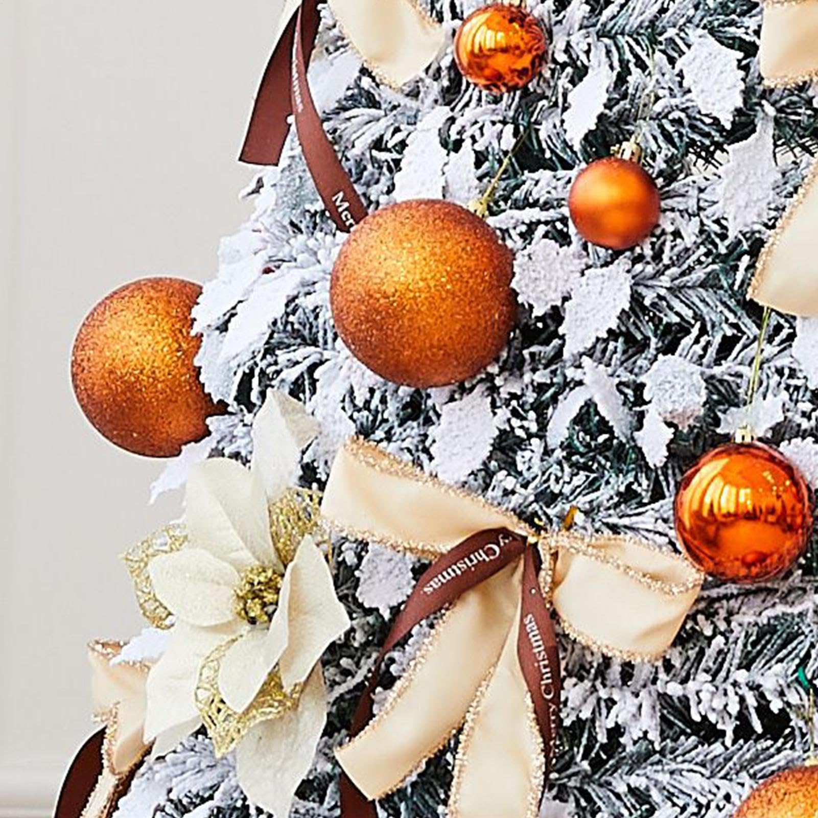 Árbol De Navidad Plegable Decoraciones Artificiales Reutilizables Sin Luces