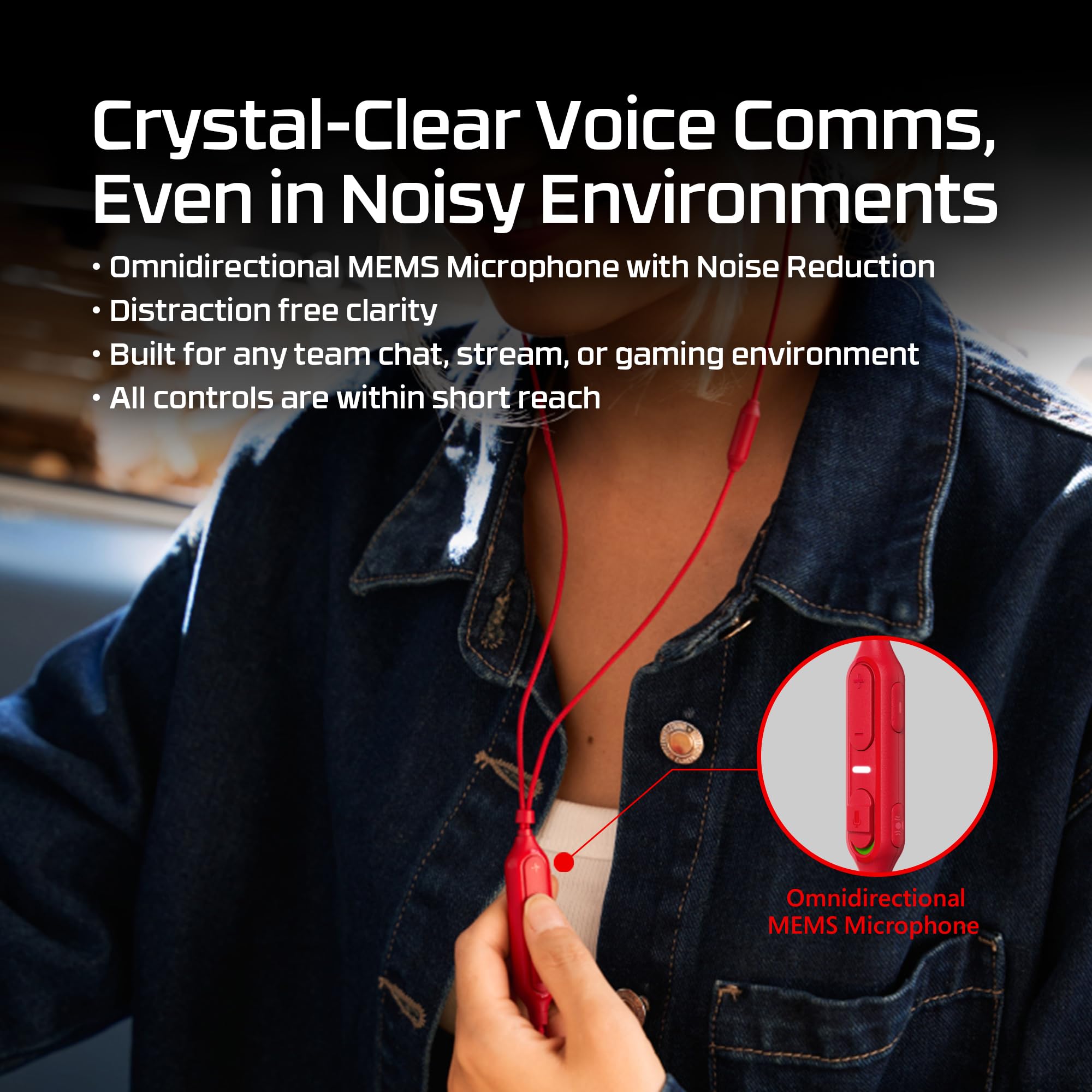 HyperX Cloud Earbuds III S Écouteurs avec câble USB multiplateforme, Son Surround, Coussinets 4 Tailles, Microphone avec Annulation de Bruit, Couleur Noire