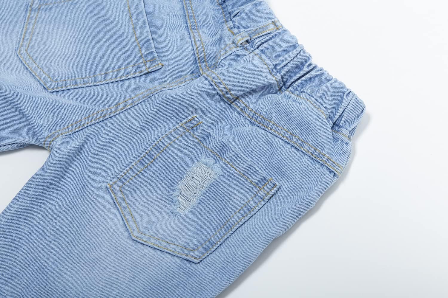 Mud Kingdom Boys Jean Shorts Fashion Denim Shorts Elastic Waist Summer Casual - Image 7