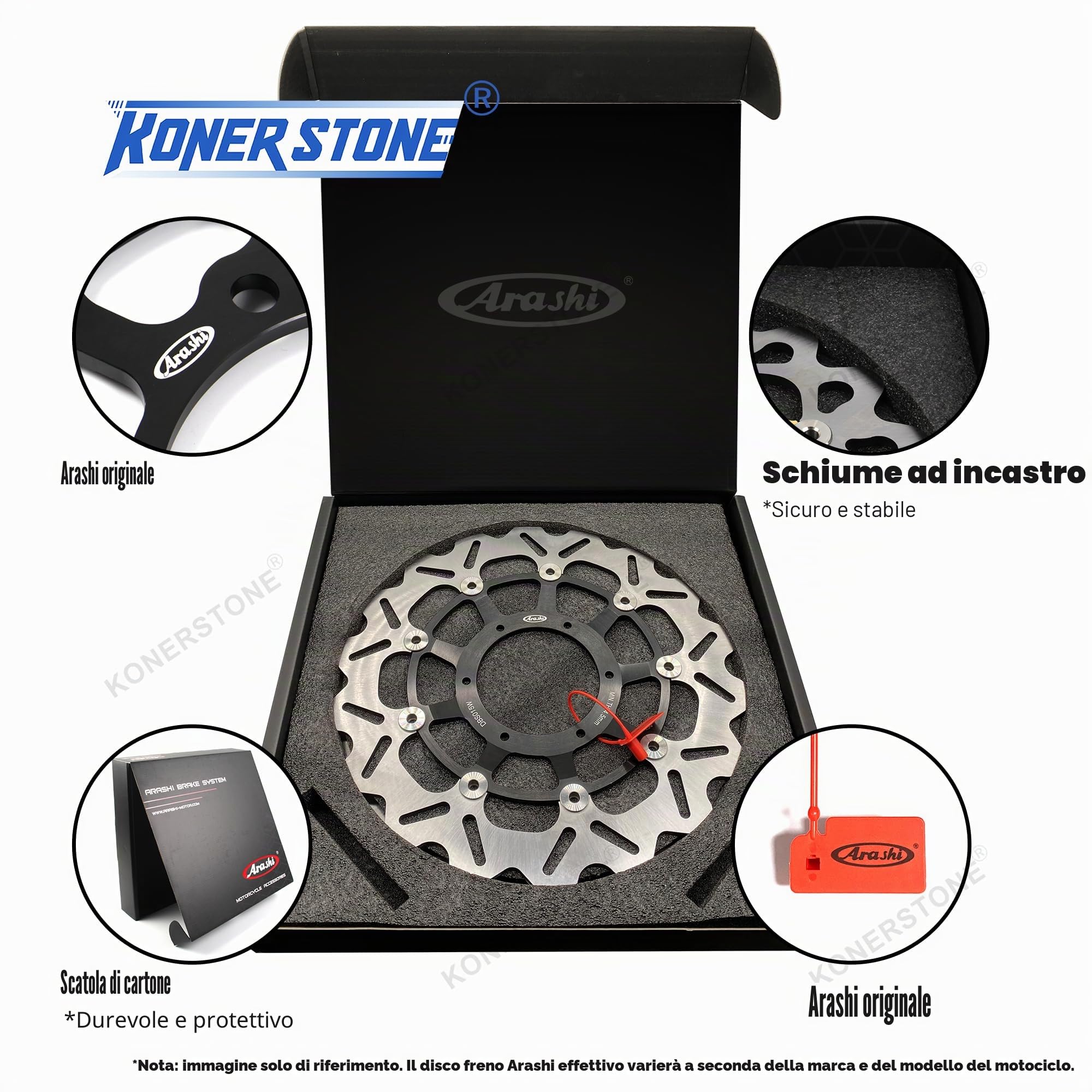 Dischi freno anteriori per Ninja ZX6R 05-16/ER-6F ER-6N 06-15/Versy-s 650 07-14/Z750 2007-2012/Z750R 2011-2012/VN650 Vulcan 650 S 2016-2019 Disco di ricambio.