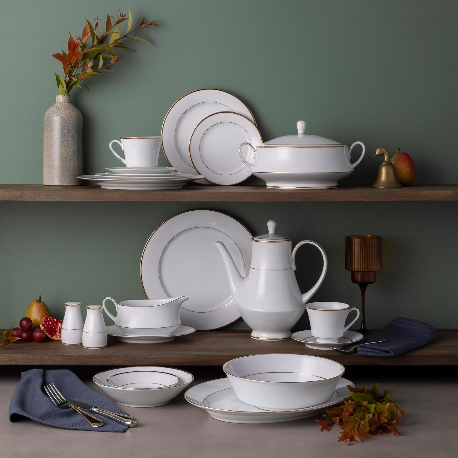 Noritake Heritage Covered Butter, 8"