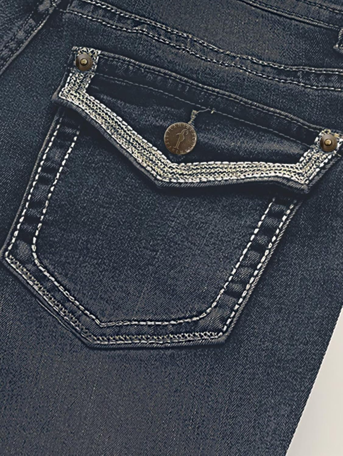 Flamingals Boot Cut Jeans for Women Trendy Stretch Jeans Butt Lifting Tummy Control Denim Pants Sea Blue 2XL