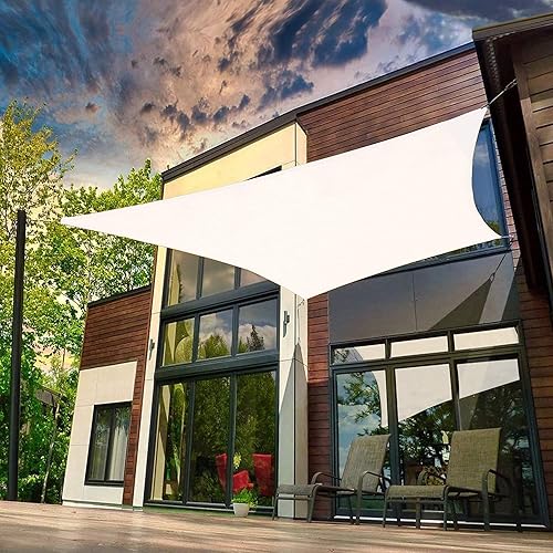 Toldo rectangular de 5 x 6 pies, color blanco, para patio, jardín, protección UV, transpirable, podemos hacer tamaños personalizados