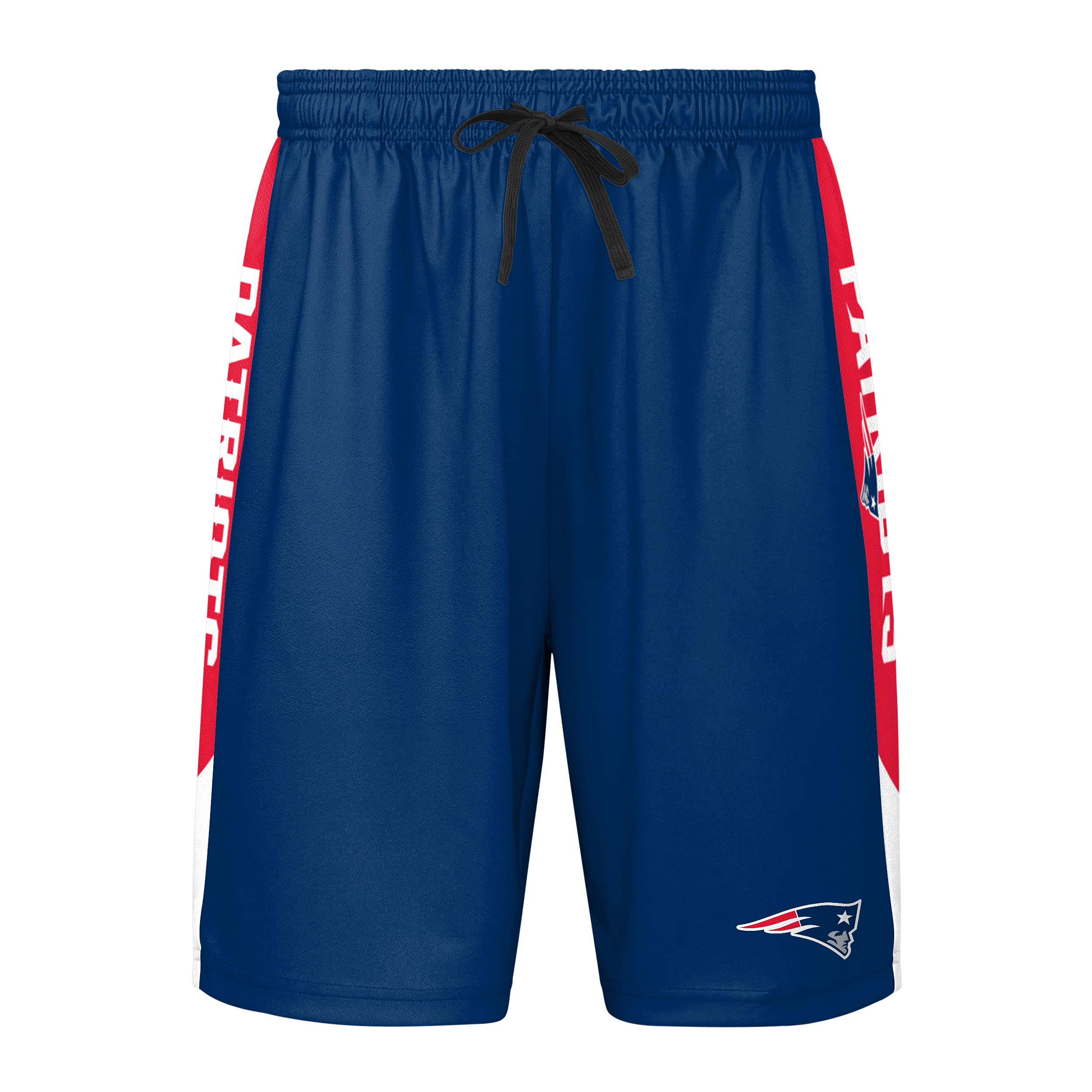 FOCO Men's NFL Side Stripe Training Short, New England Patriots, X-Large