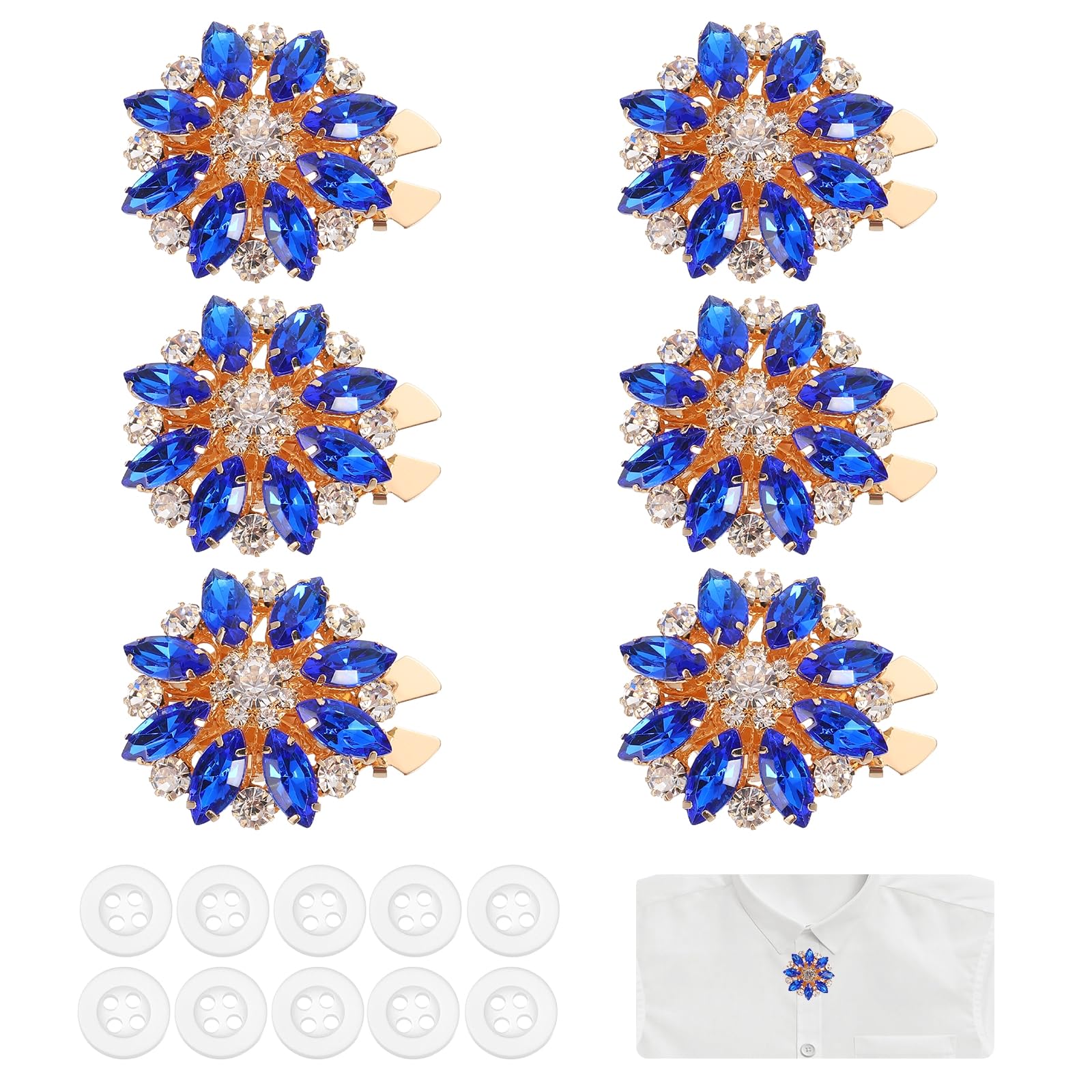 Boutons de chemise PATIKIL lot de cache-boutons en strass pour relooker un vêtement