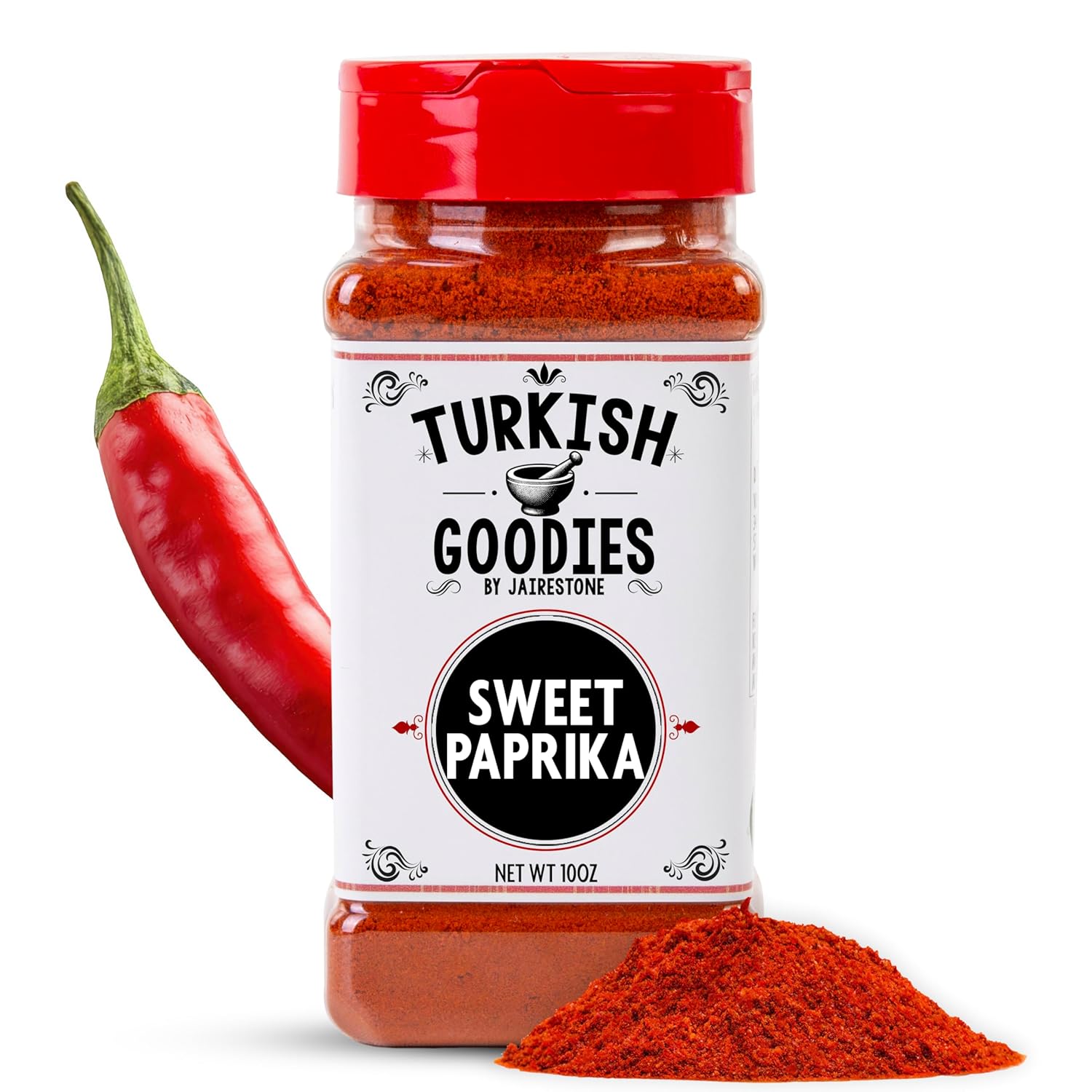 Paprika Premium Classic 10 oz - Especia Dulce No Transgénica en Frasco Plástico Reutilizable