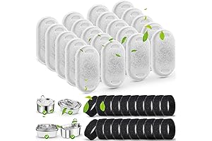 SORON Cat Water Fountain Filters, 20-Pack Replacement