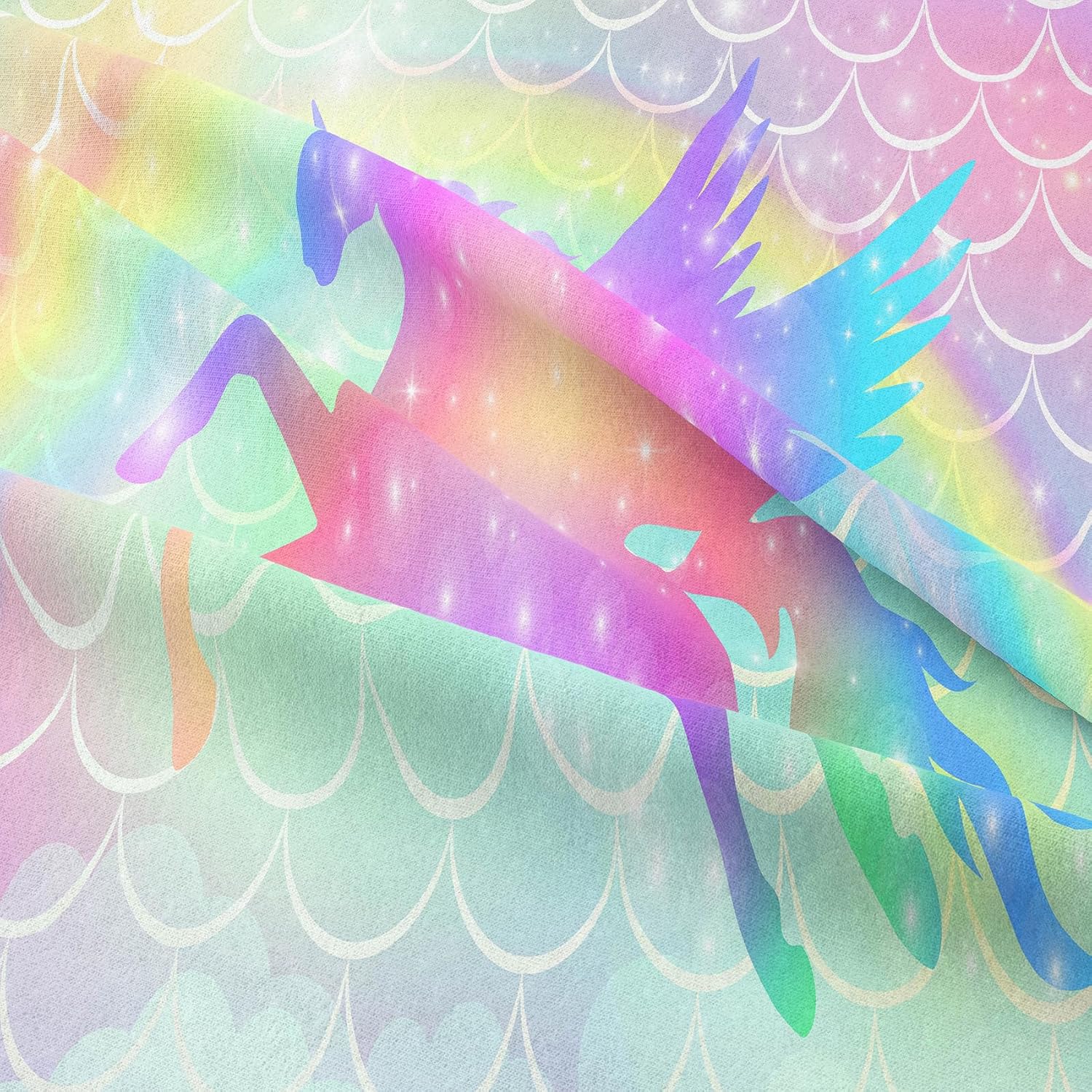 Tailor Shop Queen Size 5-Piece Unicorn Bedding Set - Pink Comforter, Sheets, Bed in a Bag for Girls/Kids