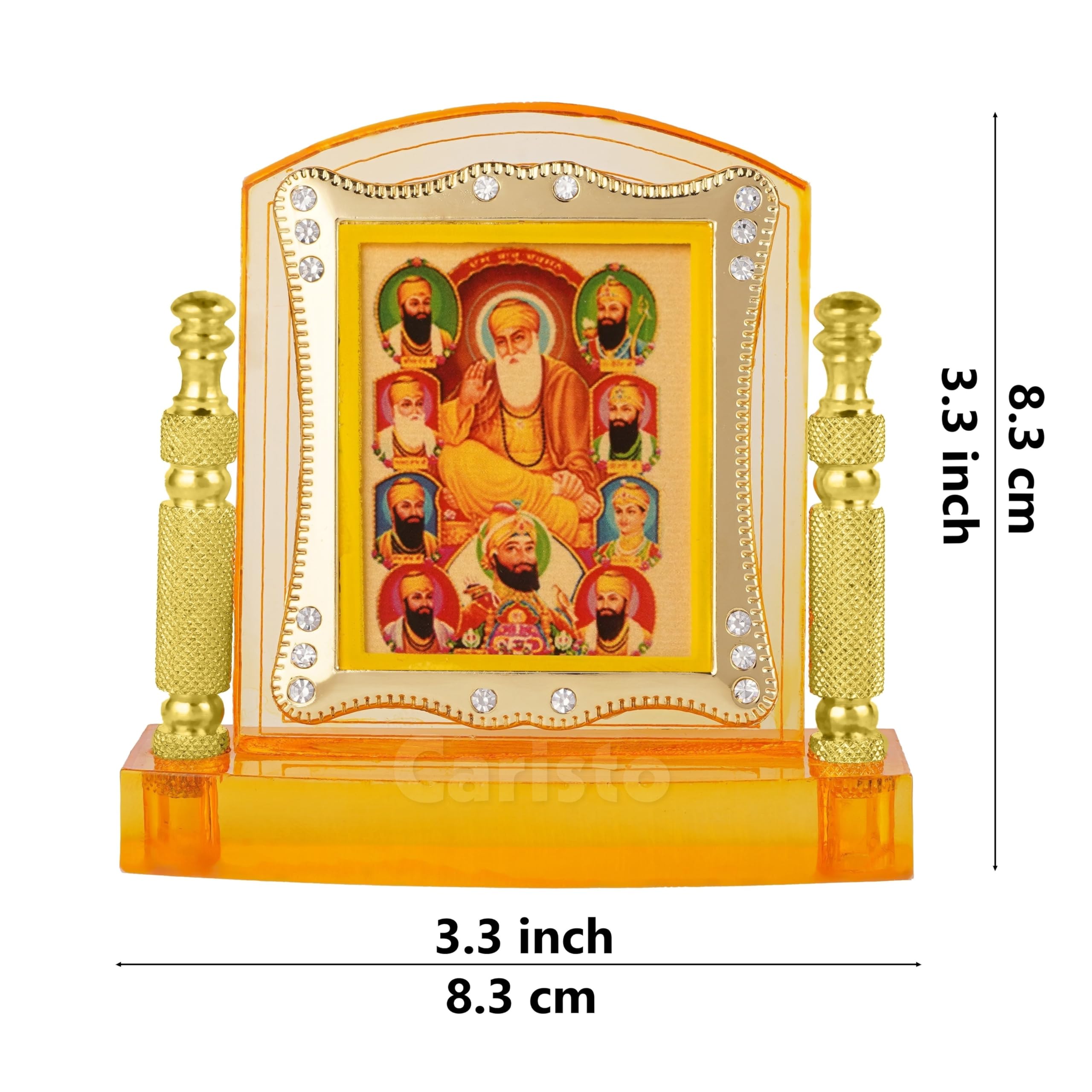 Sikh Guru Photo Frame - Car Dashboard Decor -2