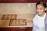 Vista 6 de Non-stick Silicone Baking Mat Set 2pk – Easy to Clean + Dishwasher Safe – 16 5/8" x 11" Fits Half Size Sheet Pans