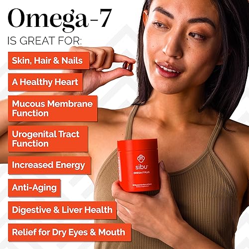 Miniatura 4 de sibu Cápsulas blandas Omega-7 Plus de espino cerval de mar (recarga de 30 días)  Mezcla de aceite de espino amarillo y vitamina D3 a base de plantas