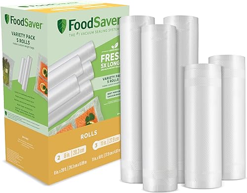 FoodSaver rollos de 8 y 11 con construcción única de varias capas sin BPA multipack Transparente