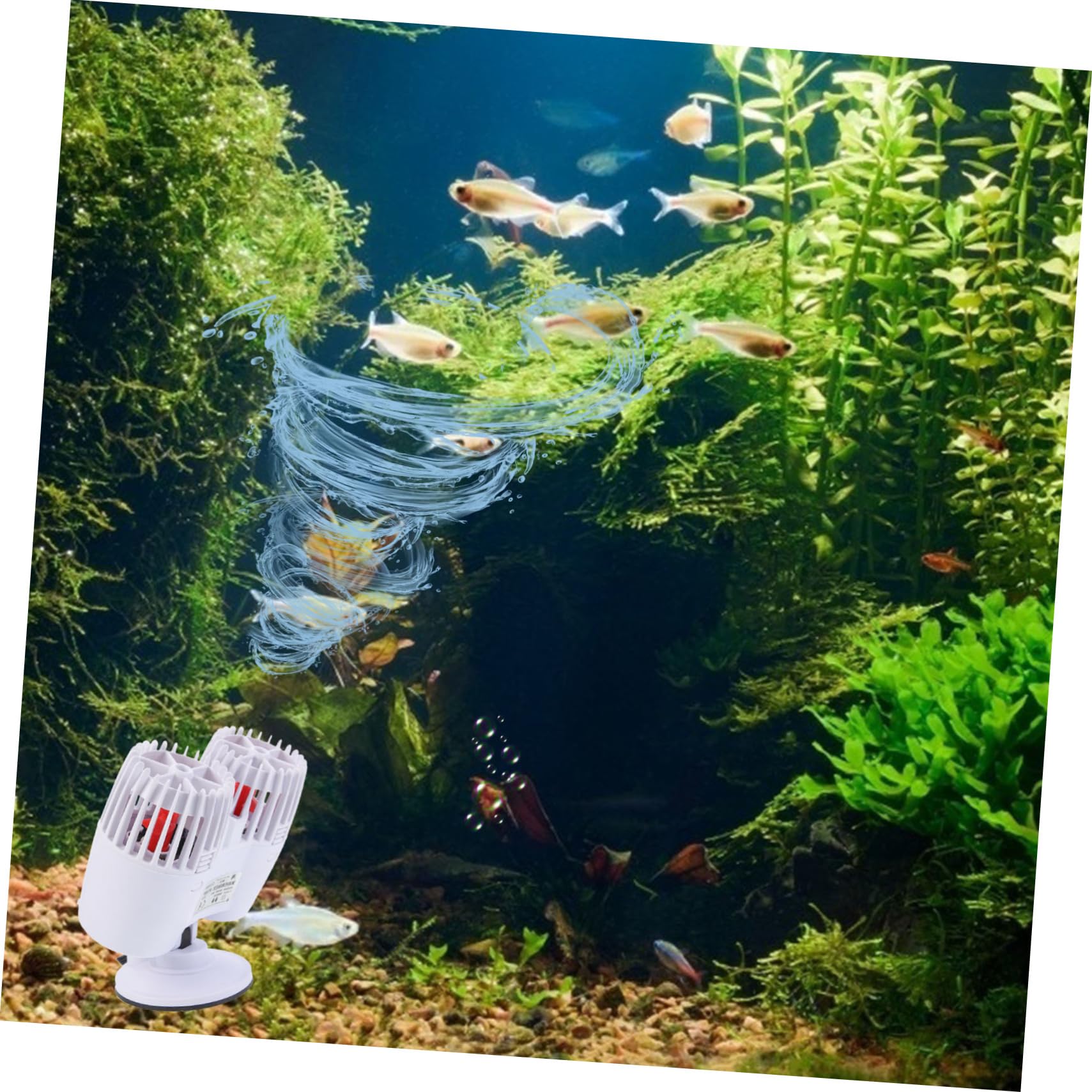 NOLITOY Generador De Olas Pequeño Para Acuario Multifunción De Olas Para Acuarios Marcador De Para Crear Movimiento De Agua Peceras