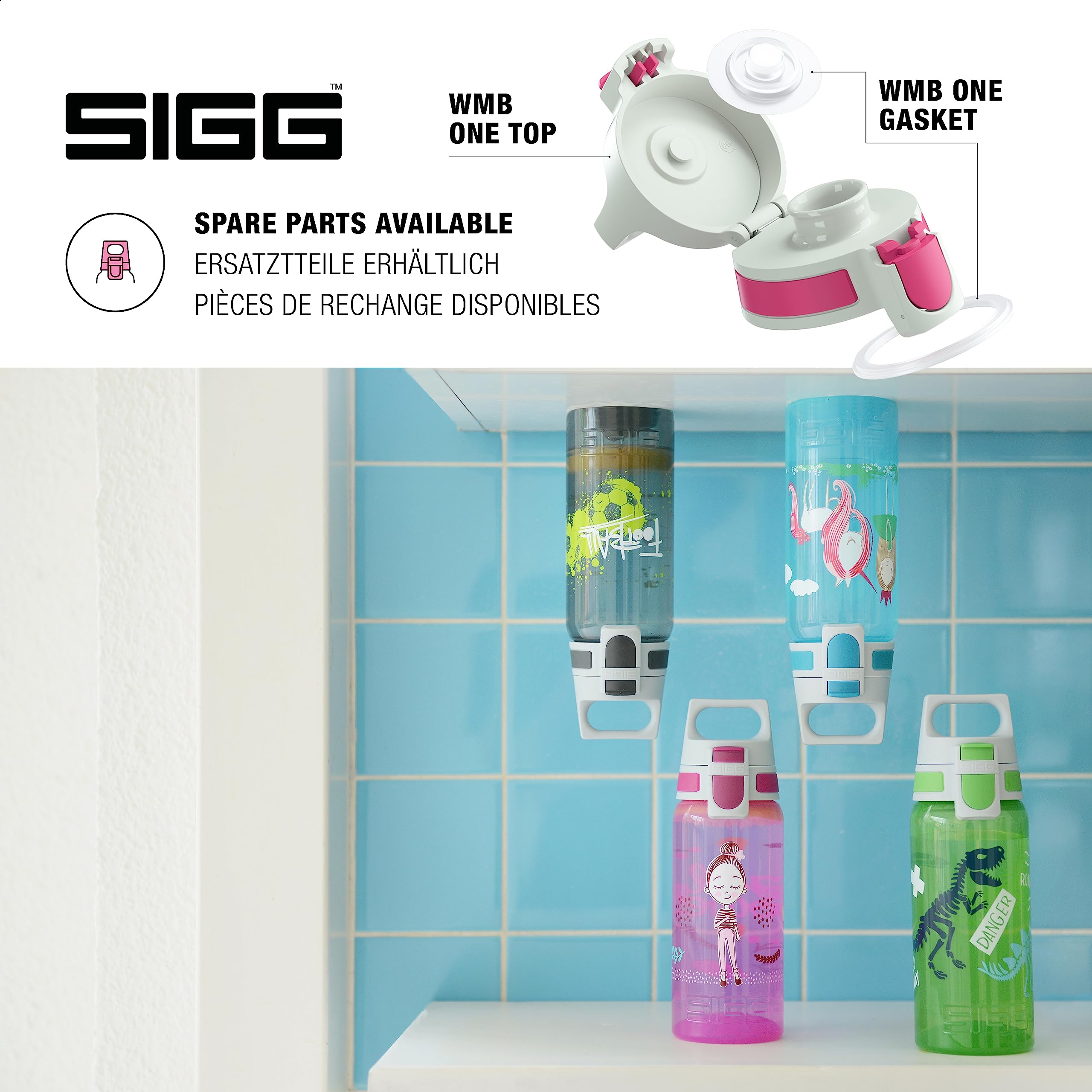 Sigg, Sports Water Bottle For Kids, Viva One Swimming Fruits, Suitable For Carbonated Drinks, Leakproof, Dishwasher Safe - Image 4