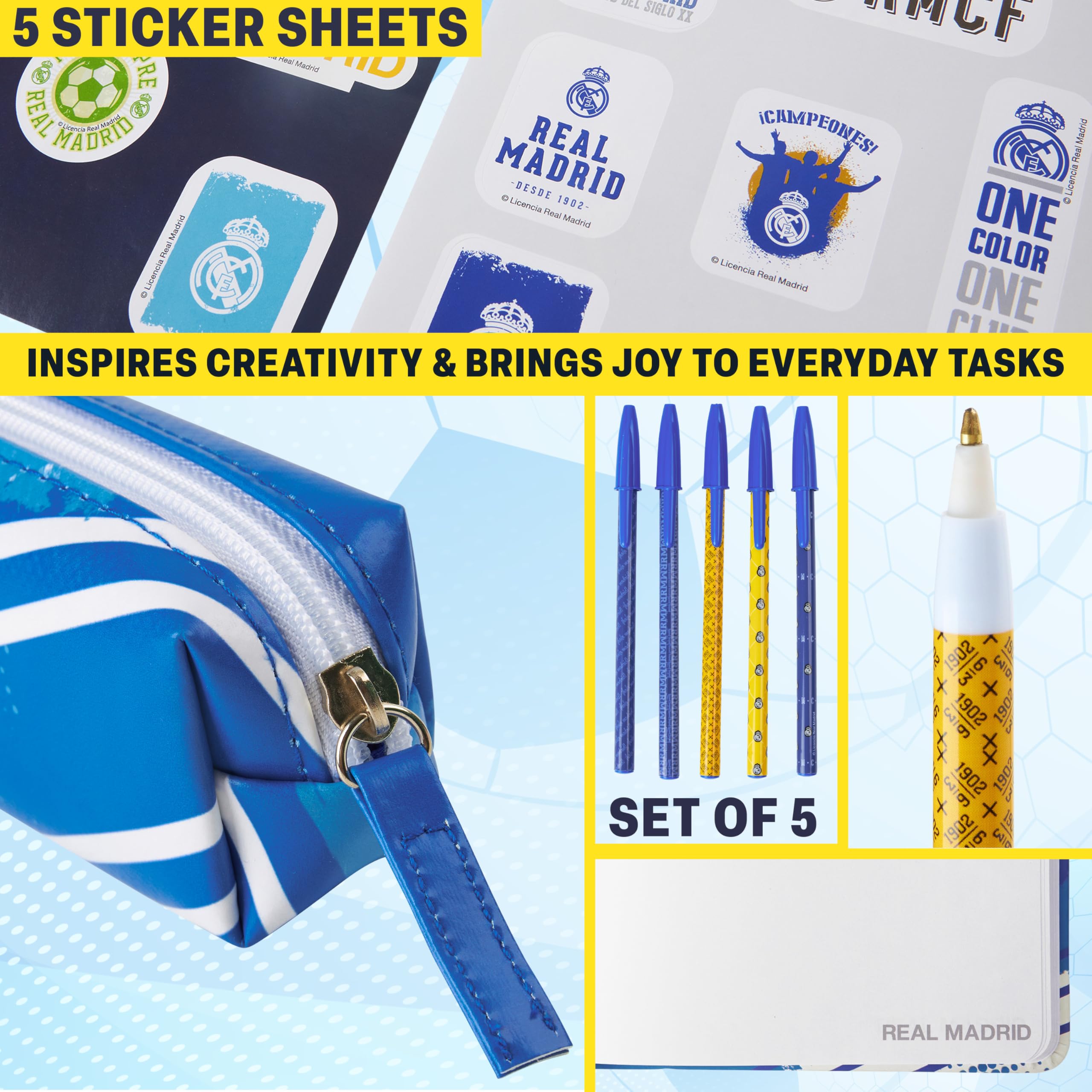 Sticker Real Madrid (12 per vel) (variant: gepersonaliseerd ) | Stickers 60 mm | Laura's Kadoshop Sticker Real Madrid (12 per vel) (variant: gepersonaliseerd ) | Stickers 60 mm | Laura's Kadoshop