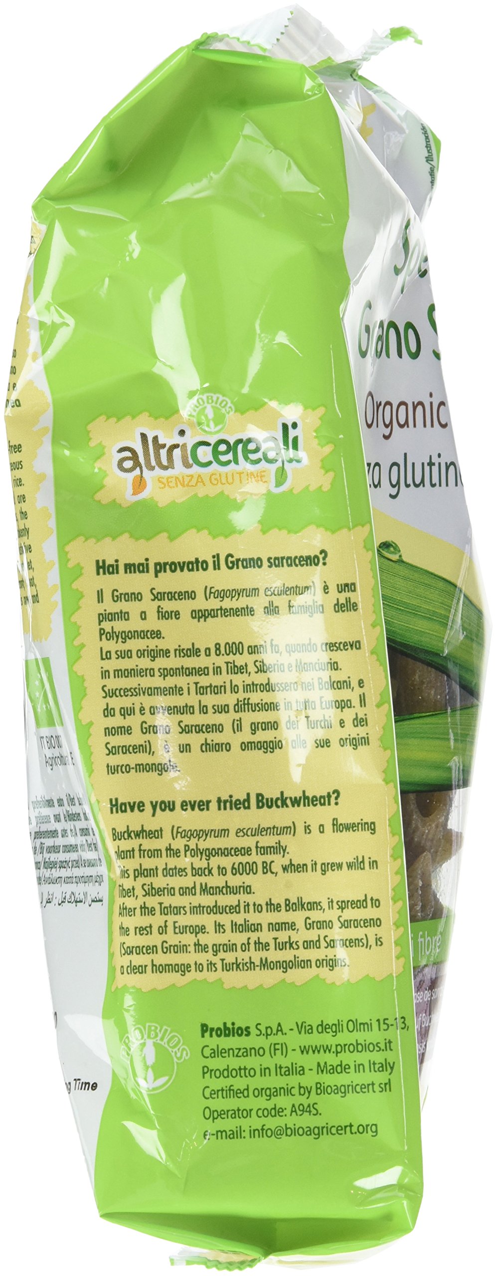 Probios Penne di Grano Saraceno Bio - Confezione da 12 x 250 g