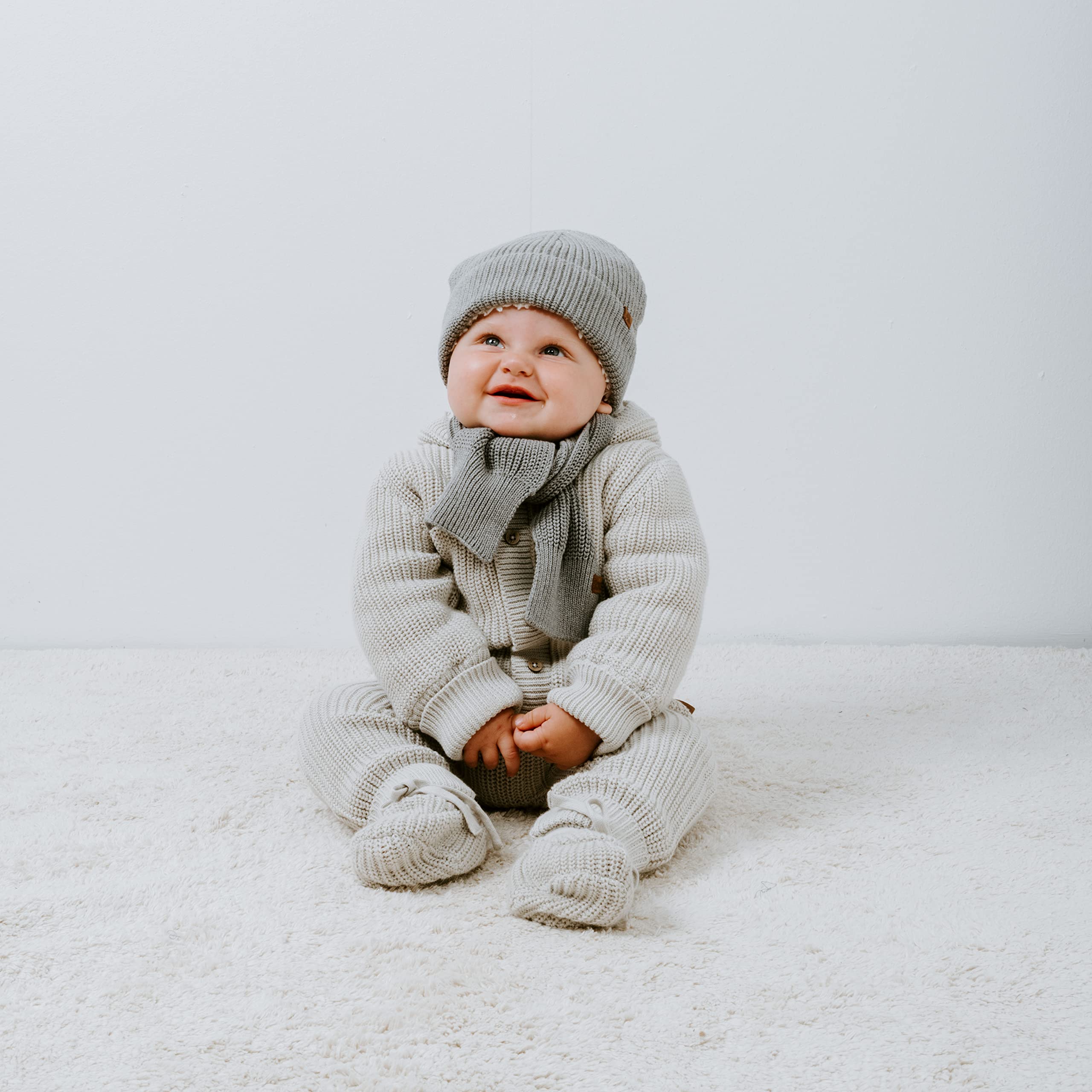 Baby's Only - Soul Kapuzenjacke Baby - Teddyfutter - Strickjacke für Jungen and Mädchen - 100% Bio-Baumwolle