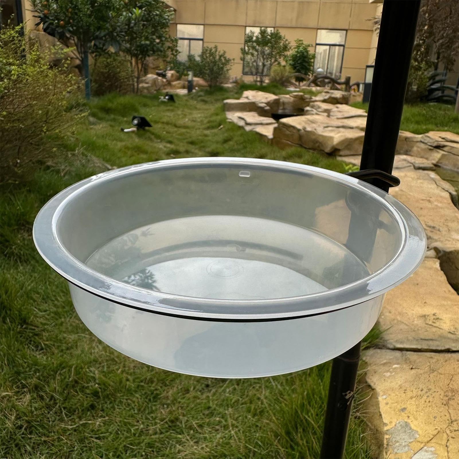 Dozownik karmy dla ptaków do użytku na zewnątrz | podajnik karmy dla | dzikich ptaków na świeżym powietrzu | metalowe żelazne wzornictwo, odporne na warunki atmosferyczne i szczelny, do ogrodu, na