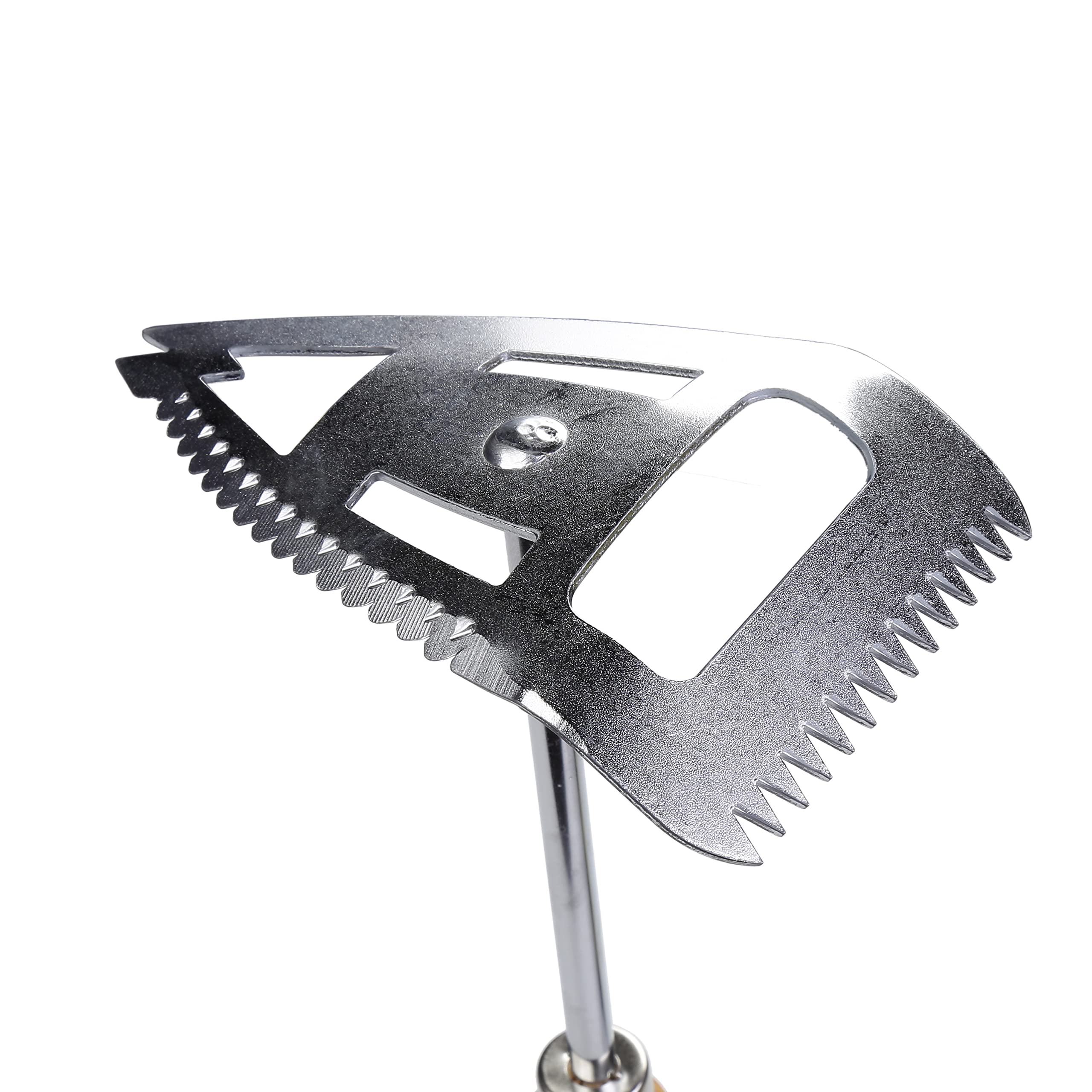 Sharpex 3-in-1 Gardening Tool with 8.5 cm Stainless Steel Blade & Wooden Handle | Heavy Duty Hoe for Loosening Soil, Planting, Digging | Works as Garden Tiller