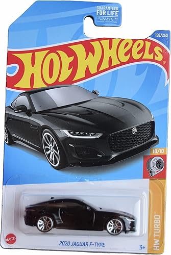 Hot Wheels Jaguar F Type 2020, HW Turbo 1010 Negro 158250 Hot Wheels Jaguar F Type 2020, HW Turbo 1010 Negro 158250