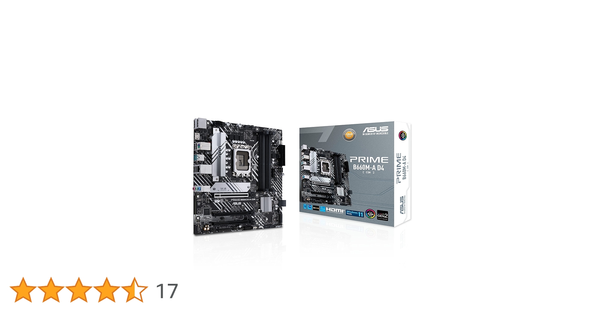 ASUS PRIME B660M-A D4-CSM (Socket 1700/B660/DDR4/S-ATA 6Gb/s