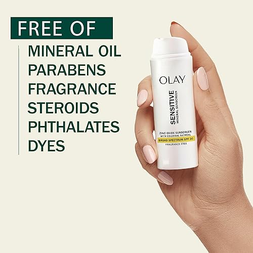 Miniatura 5 de Olay Protector solar mineral sensible Óxido de zinc Protector solar de amplio espectro SPF 30 1.7 fl oz (1.7oz)
