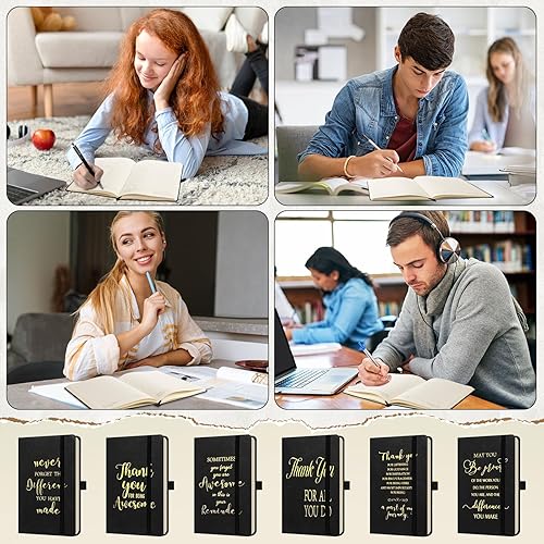 Miniatura 6 de 20 piezas de regalos de agradecimiento a los empleados para Navidad, diario de cuero de agradecimiento, regalo de equipo para compañeros de trabajo,